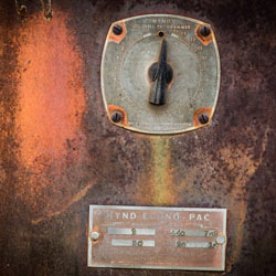 photo of a dial on a boiler